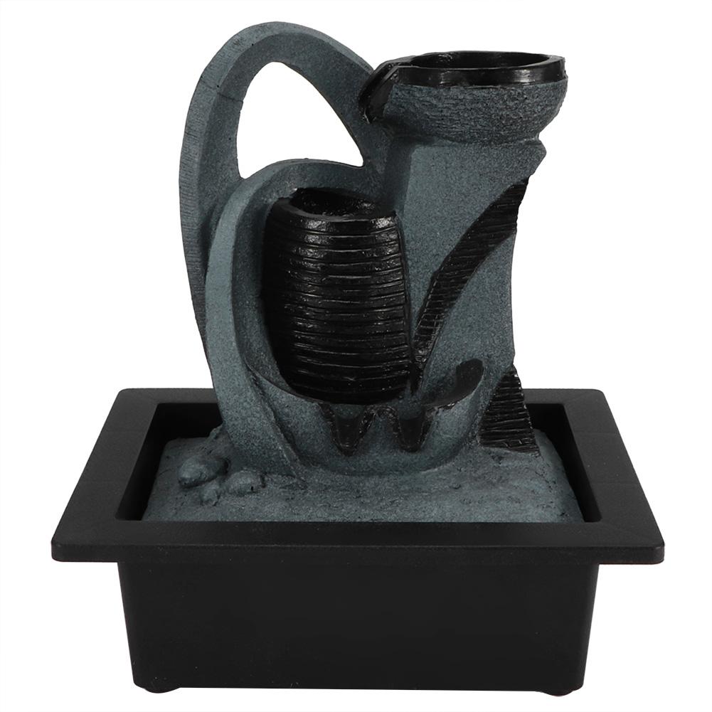 Настольный фонтан для внутреннего использования с водяным насосом и светодиодной подсветкой для домашнего офиса