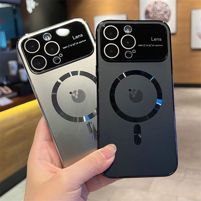 Роскошный матовый магнитный чехол AG для iPhone 15 13 14 Pro Max 14promax 13pro Plus Glass