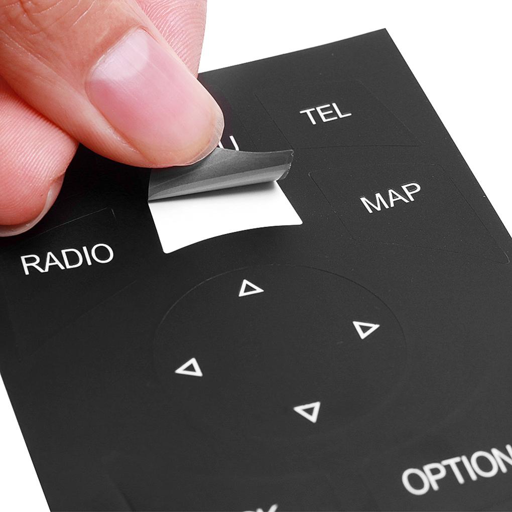 10 шт. Накладки на кнопки мультимедиа автомобиля Наклейки iDrive для 1 2 3 5 7 серии