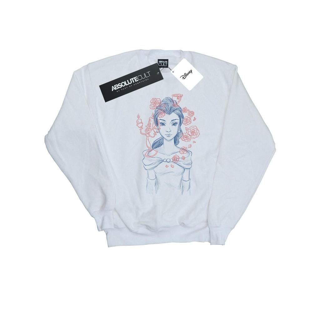 Disney Womens/Ladies Belle Lumiere Sketch Sweatshirt