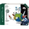 Kawada Nano Block Земля и Луна NBM-041 Конструктор из 550 деталей с детализированным дизайном