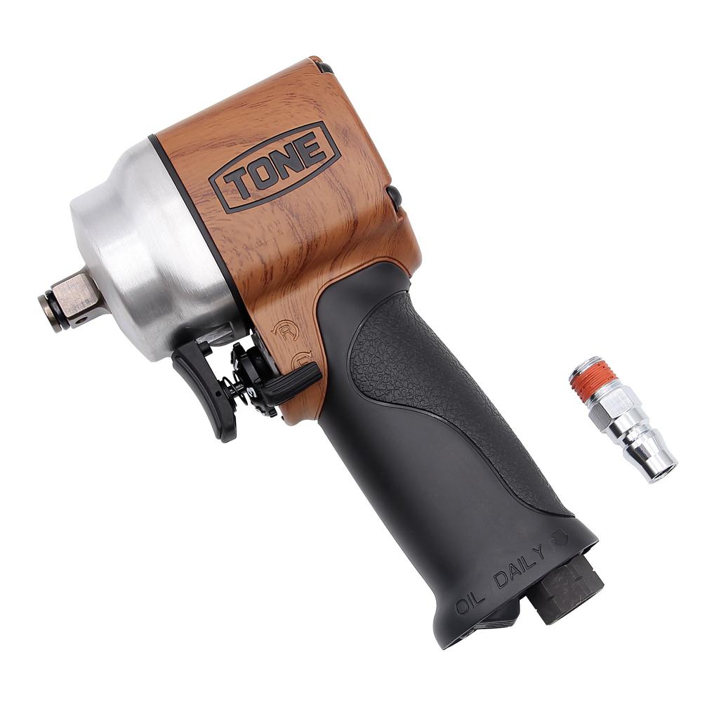 Воздушный ударный гайковерт TONE AI4201WN Угол привода по часовой стрелке против часовой стрелки (Короткий тип/орех) 12.7mm (1/2") 610Н·м 700Н·м