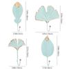 Organization For Towel Clothes Leaf Shape Wall Hanger Hanging Storage Rack Wrought Iron Hook