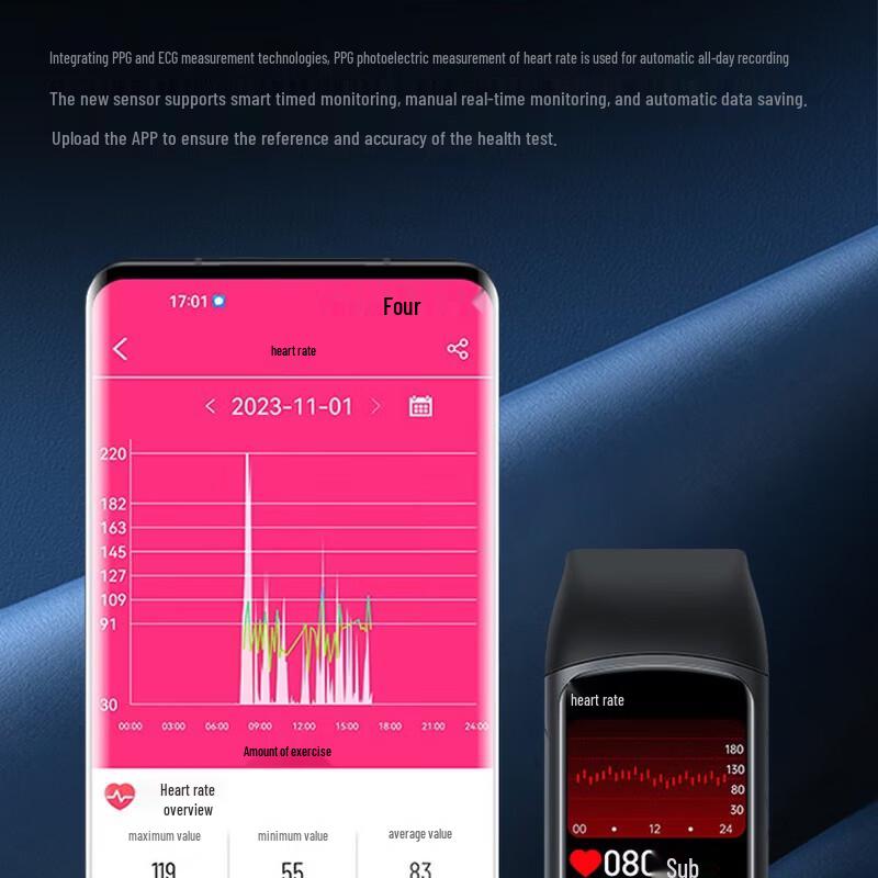 Умный браслет для здоровья WITMIND H8 (Китайская версия)