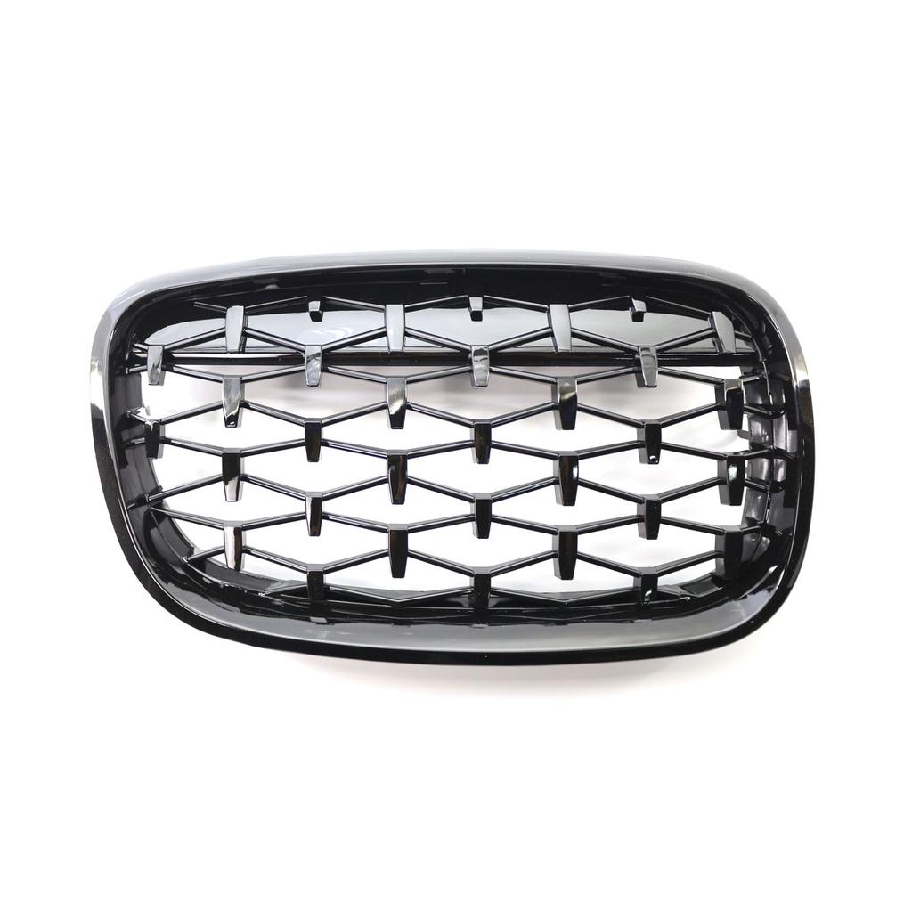 1 пара решеток радиатора для переднего бампера в стиле Diamond Meteor, замена гоночных решеток для автомобиля BMW E70 E71 E72 X5 X6 2007-2013