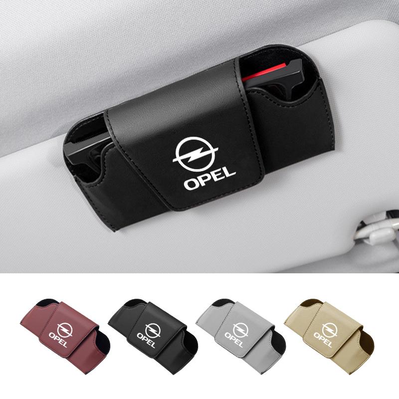 Car Sun Visor Sunglasses Case Glasses Organizers Box For Opel Corsa Astra Insignia Vectra Zafira Meriva Mokka Grandland Vivaro Pv9