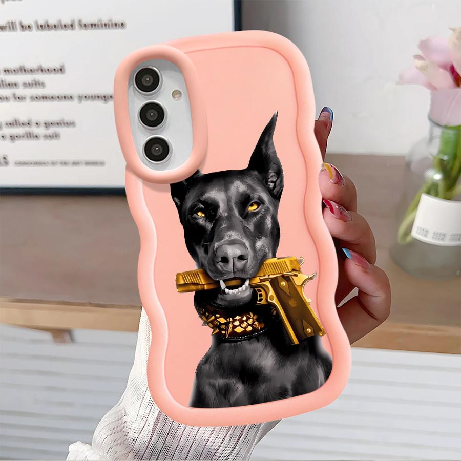 Trendy Doberman Soft Phone Cover Case for Samsung Galaxy A11 A13 A14 A52 A12 A16 A15 A21s A22 A05 A03 A23 A06 A04 A53 A33