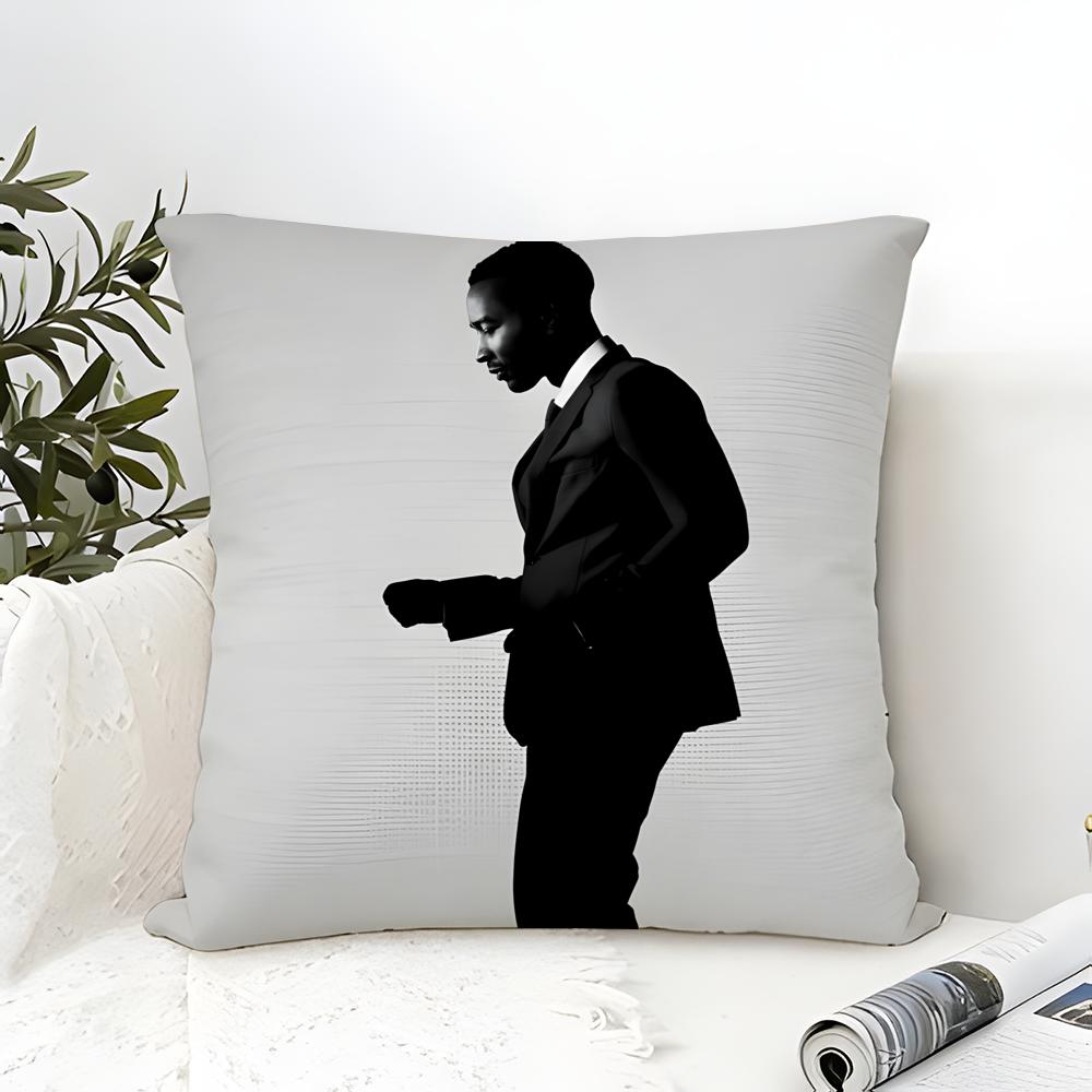 Classic singer Jjohn LlegendS Pillow Case Cotton Linen Fabric Square Zipper Pillowcase Home Decorative Living Room
