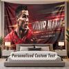 Custom Name Text Tapestry Cristiano Ronaldo Personalized Polyester Wall Tapestry For Bedroom And Room