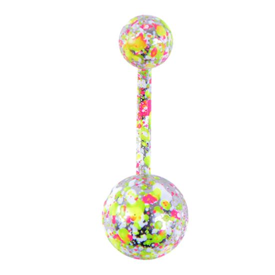 1/9 шт. женское цветное пальто с двойным шариком, штангой, пупком, кольцом в пупке