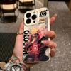 Surface Wrinkles and Unevenness Phone Shell Cartoon Naruto Printed Protective Matte TPU Cover Soft Silicone Case
