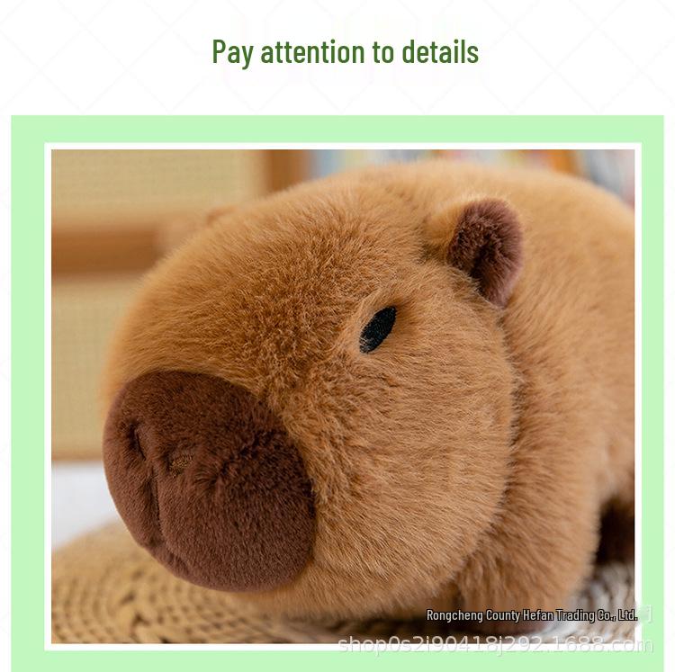 Плюшевая игрушка Капибара Авокадо - Популярная в интернете мягкая кукла