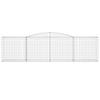Vidaxl Kosze Gabionowe, 10 Szt, 400X50X100/120Cm, Galwanizowane Żelazo