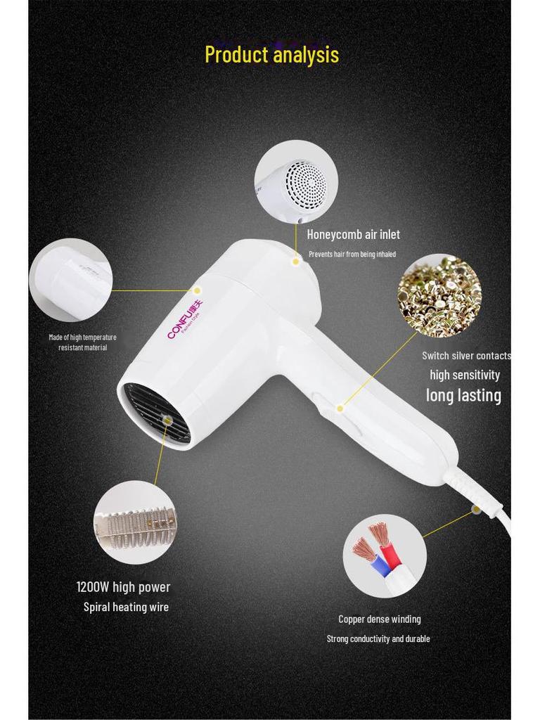 Настенный фен высокой мощности Kangfu для ванных комнат в гостиницах