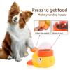 Small Yellow Duck Pet Interactive Toy Feeder For Cats And Dogs
