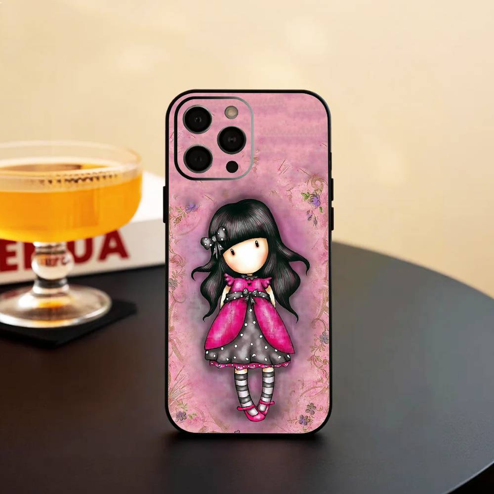 L-Lovely S-Santoro G-Gorjuss Series Phone Case Silicone Soft For IPhone 17 16 15 14 13 12 11 X XR Plus Pro Max Plus