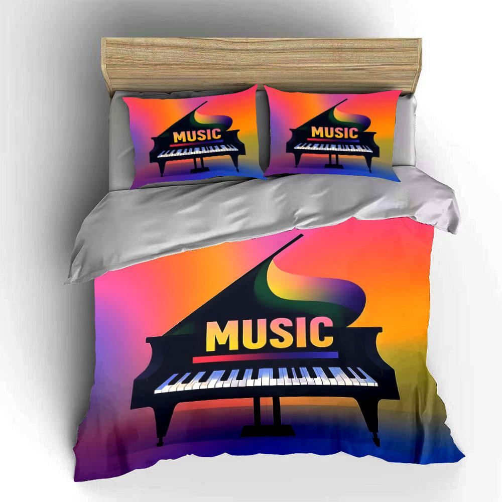 Vibrant piano symphony. Bedding sets Duvet covers Pillowcases(1* Duvet Cover 2* Pillowcases without duvet insert)