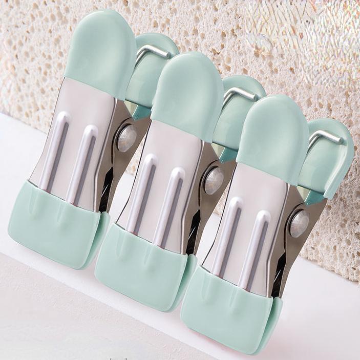 10Pcs Multifuction Clothes Pins Clips Clothespins Bag Clips Photo Clips Food Clips Stationery Clip Household Supplies AVE