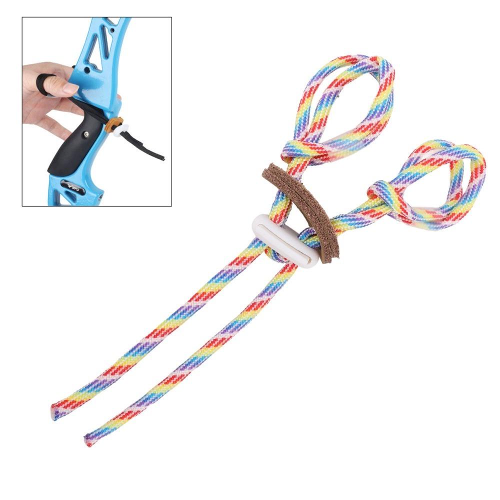 Adjustable Fingersling Archery Bow Rope Hand Guard for Recurve Bow Replacement Accessories