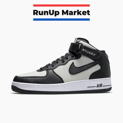 X Stussy Air Force 1 '07 Mid SP Black and Light Bone DJ7840-002