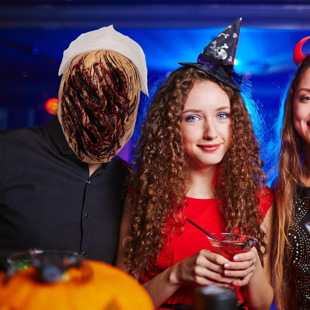 Holiday Fun Latex Mask, Rotten Face Nurse Horror Mask
