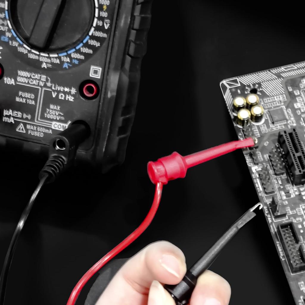 Cleqee Mini Grabber Mini Grabber Test Multimeter Tester Dual SMD IC Test Electronic 10 Colors - Leads, Leads, 100cm, Clips, Hooks, Probes,