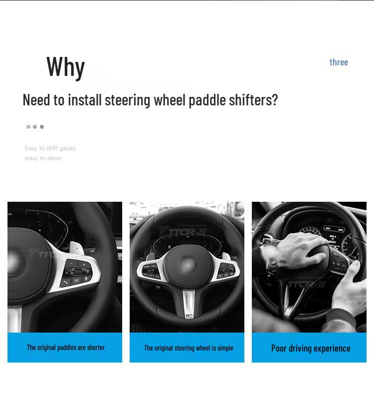 Universal Aluminum Alloy Shift Paddles for Land Rover & Jaguar Steering Wheel Modification