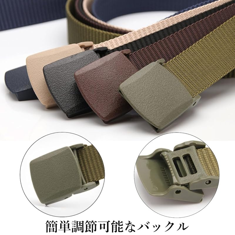 [Y's Factory] Nylon Belt Men's Stepless Adjustment No Hole No Drilling Required Outdoor Free Size Jeans For Work Work Clothes Survival Game Casual