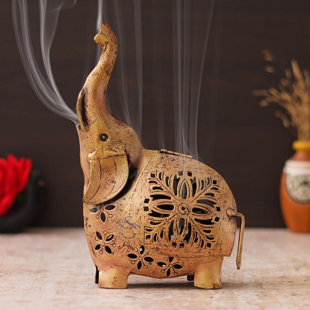 Handicraft Metal/ Iron Handpainted Stand Showpiece/ Statue for Diwali Gifts | Home Decoration | Gifts | Home Decor | Office Table Top | Living Room |