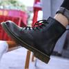 New Men Women Genuine Leather Boots Comfortable Wear-resistant Platform Business Leisure Daily Warm Winter Casual Shoes 34-46