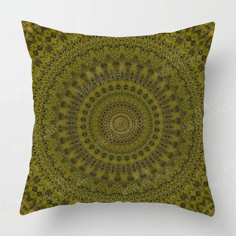 Fall Home Decor Autumn Living Room Throw Pillow Cover Sofa Boho Cushion Cover Mandala