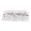 50pcs SST Heat Shrinkable Tube Waterproof Solder Ring Wire Connectors Awg22-18 Butt Bushing Electrical Splice Terminal
