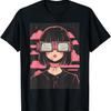 E-Girl Пастельная Аниме Девушка Vaporwave Кибер Готика E-Girl Гранж Футболка