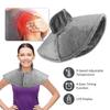 Neck and Back Massager Electric Heating Pad Physiotherapy Shawl Shoulder Warmer Massage Mat 4 Timing Home Office Thermal Blanket
