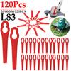 20/60/100/120pcs Grass Cutting Blade Plastic L83 Cutter Blades Fast Cutting Blades Spare Parts Durable Grass Trimmer Accessories
