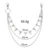 Hip-hop Punk Metal Rivet Pants Chain for Women Men Trend Decoration Multi-layer Jeans Accessories