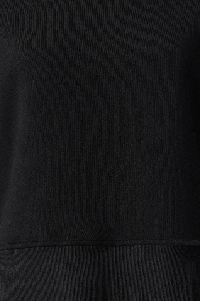 Женская модная стильная толстовка с толстым флисом внутри и круглым вырезом, стандартная посадка, базовая трикотажная толстовка