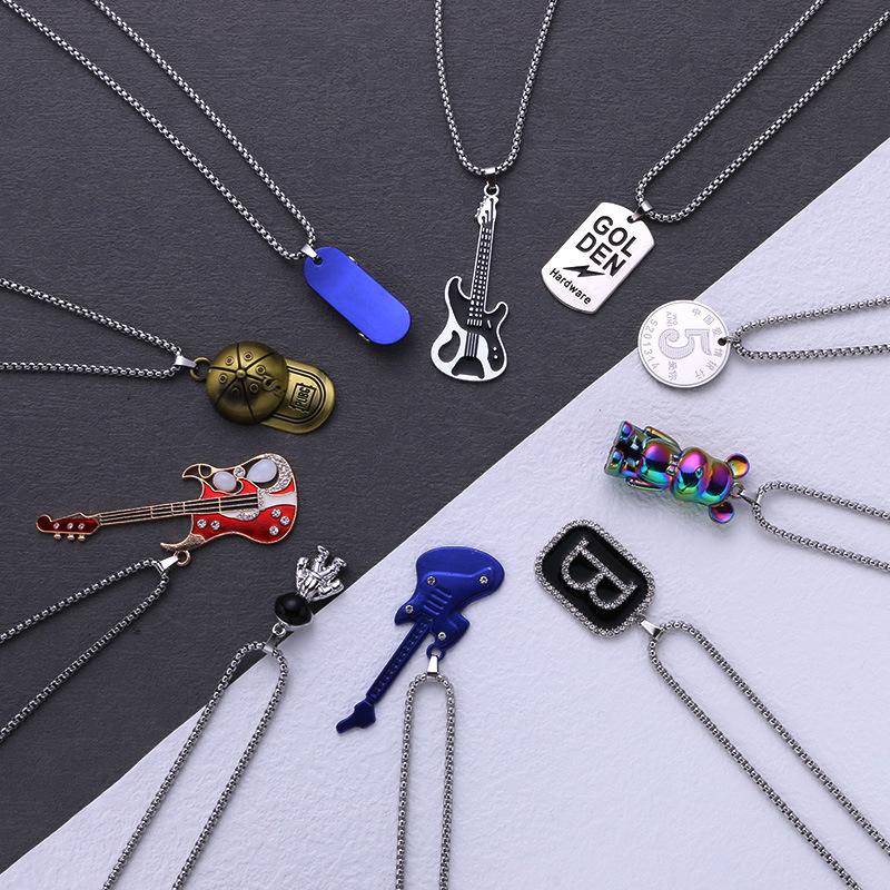 Модное ретро уличное хип-хоп ожерелье - Унисекс цепочка для свитера