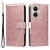 Для Xiaomi Poco F7 5G/Xiaomi Redmi Turbo 4 Pro 5G Кожаный чехол-кошелек с ремешком Однотонный чехол-подставка для телефона