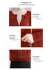 Stylish Faux Two-Piece Velvet Sweater for Middle-Aged & Elderly Women - Warm Knit Base Layer