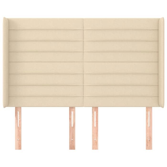 Tête de lit - Maison Exclusive - Oreilles - Crème - Hauteur réglable (147 x 16 x 118/128 cm)