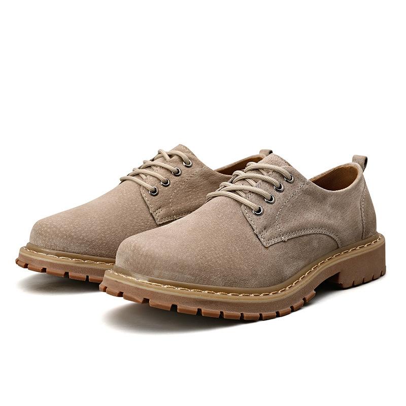 Осень и зима новая кожаная обувь мужская универсальная корейская версия простой повседневной обуви модная британская рабочая обувь мужская обувь