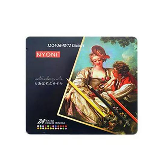 Профессиональный набор цветных карандашей NeoNio на масляной основе, водорастворимых, 100 и 120 цветов в железной коробке для ручной росписи