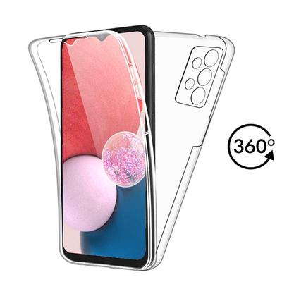 Прозрачный чехол для защиты всего тела на 360 градусов для Samsung Galaxy A53 A33 A73 A22 A13 A32 A52 A12 A51 S21 Plus S22 Ультра прозрачный силиконовый двусторонний чехол
