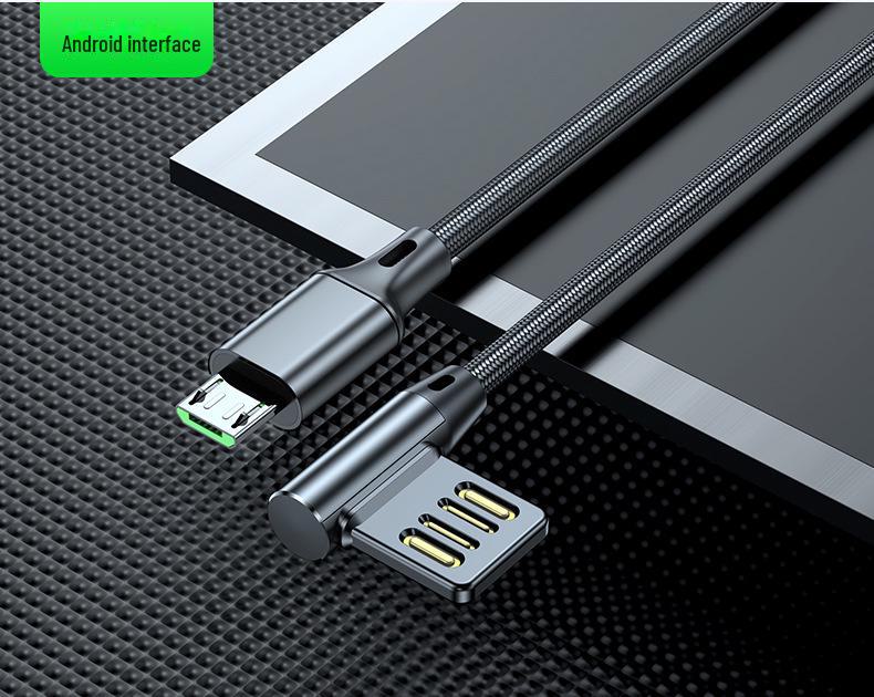 5A USB-кабель для быстрой зарядки с коленчатым разъемом для автомобиля, с глухой заглушкой, доступен в размерах 0,5 м и 2 м