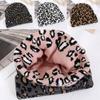 Jacquard Leopard Knitted Cap Soft Beanies Hat Y2K Fashion Thick Warm Hat  Unisex