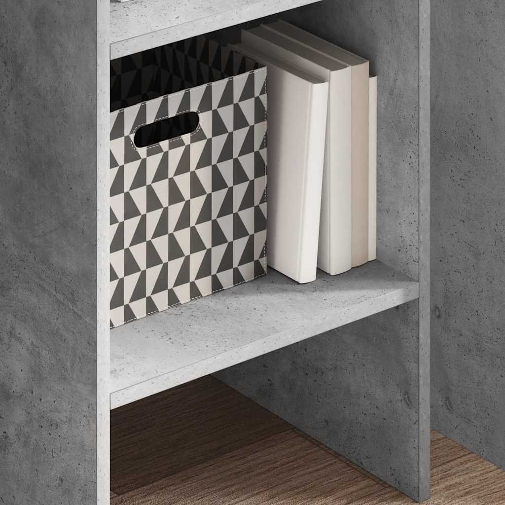 Bookshelf Concrete Grey 40 x 35 x 180 cm Particleboard