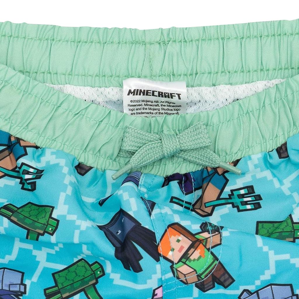 Minecraft Boys Creeper Swim Shorts