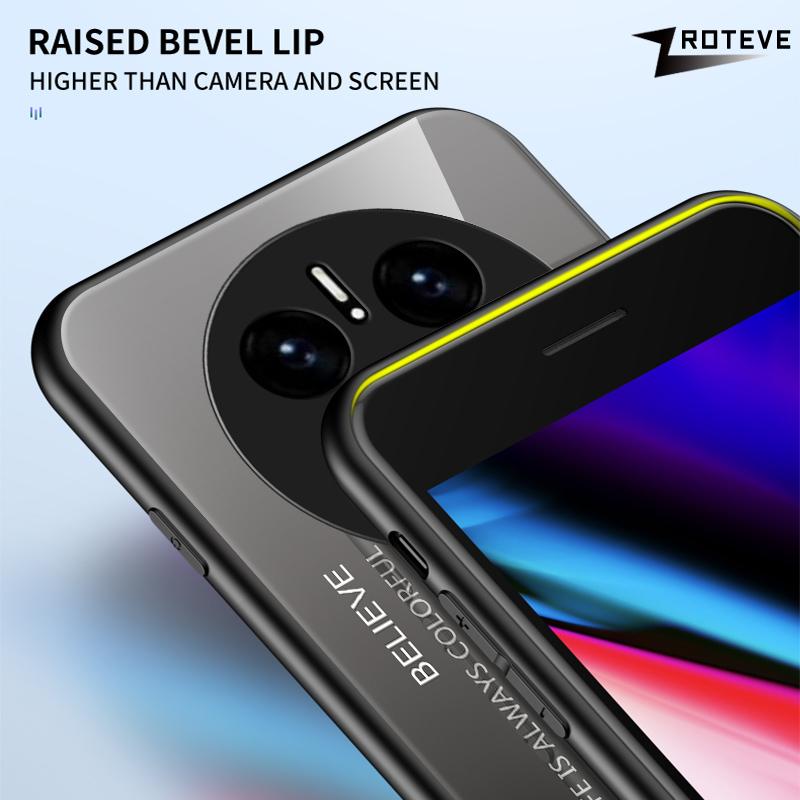 Чехол из закаленного стекла с градиентом Mate50 Pro для Huawei Mate 50 40 30 20 20X Pro Plus Mate40 Mate30 Mate20, чехлы для телефонов