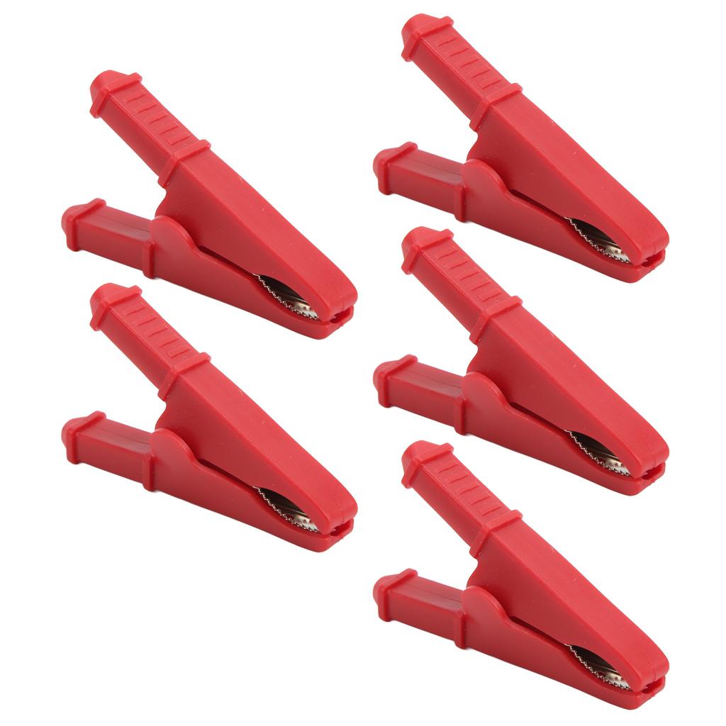 5Pcs Power Test Clip Good Electrical Conductivity Corrosion Resistance Electrical   Test Clamp Clips for Electronic
